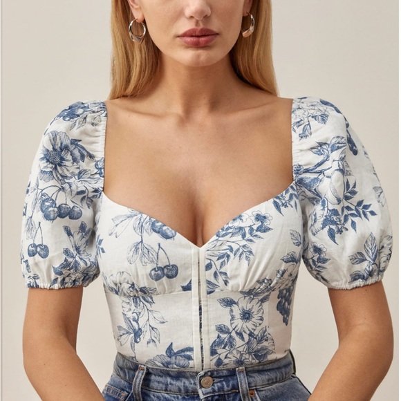 Reformation Rome Linen Top - Picture 4 of 5